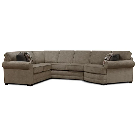 5 Seat Sectional Sofa with Cuddler